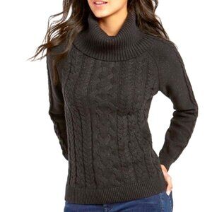 Tommy Bahama Paradise Black Sparkly Cable Knit Sweater XXS NWOT